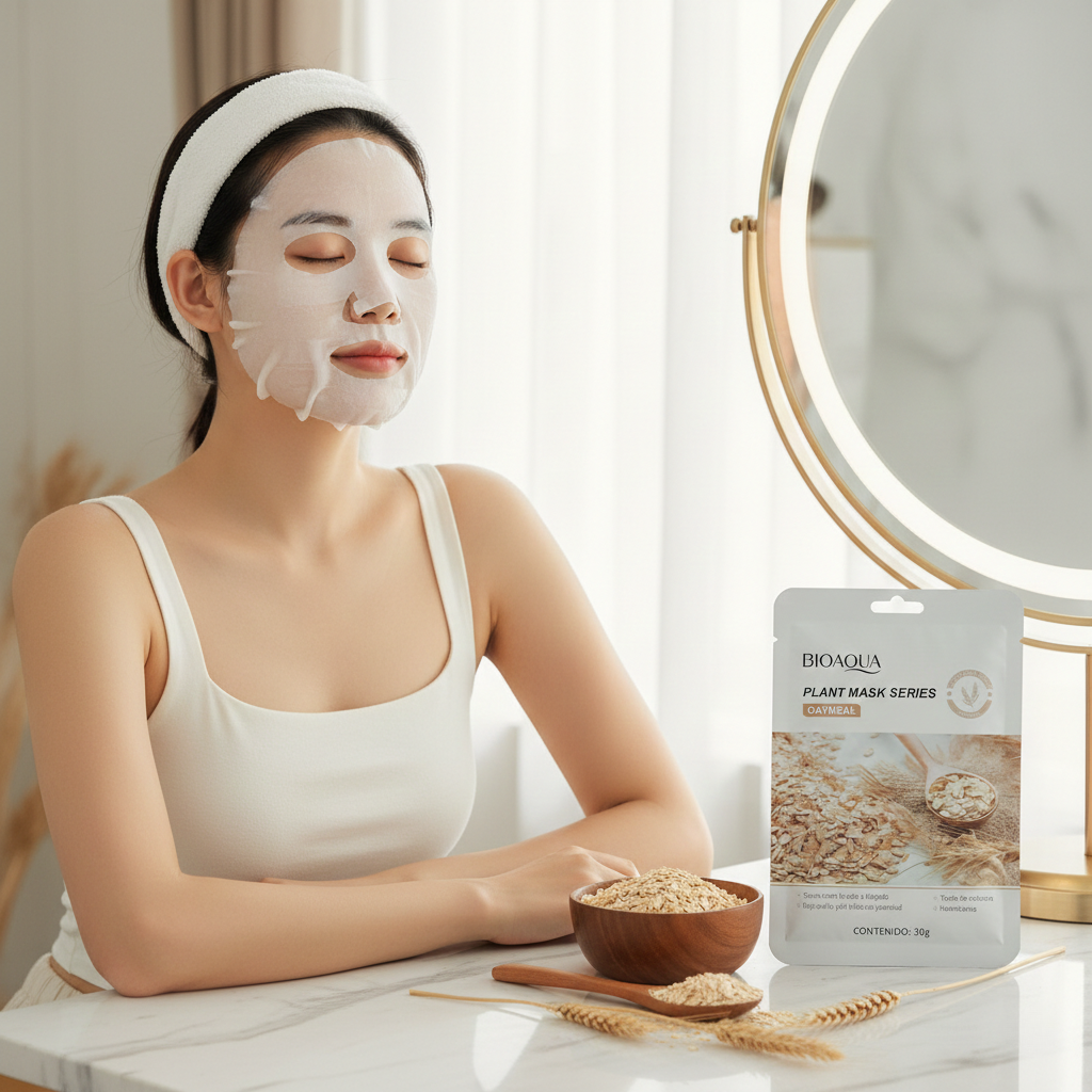 Mascarilla Facial De Avena x10 Uds - BIOAQUA
