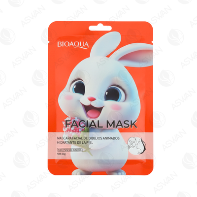 Mascarilla Facial Animado De Conejito x10 Uds - BIOAQUA