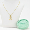 Collar Doble Baño en Oro Letra X – XUPING