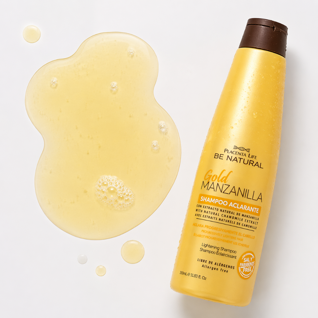 Shampoo Aclarante Gold Manzanilla 350 ml - BE NATURAL