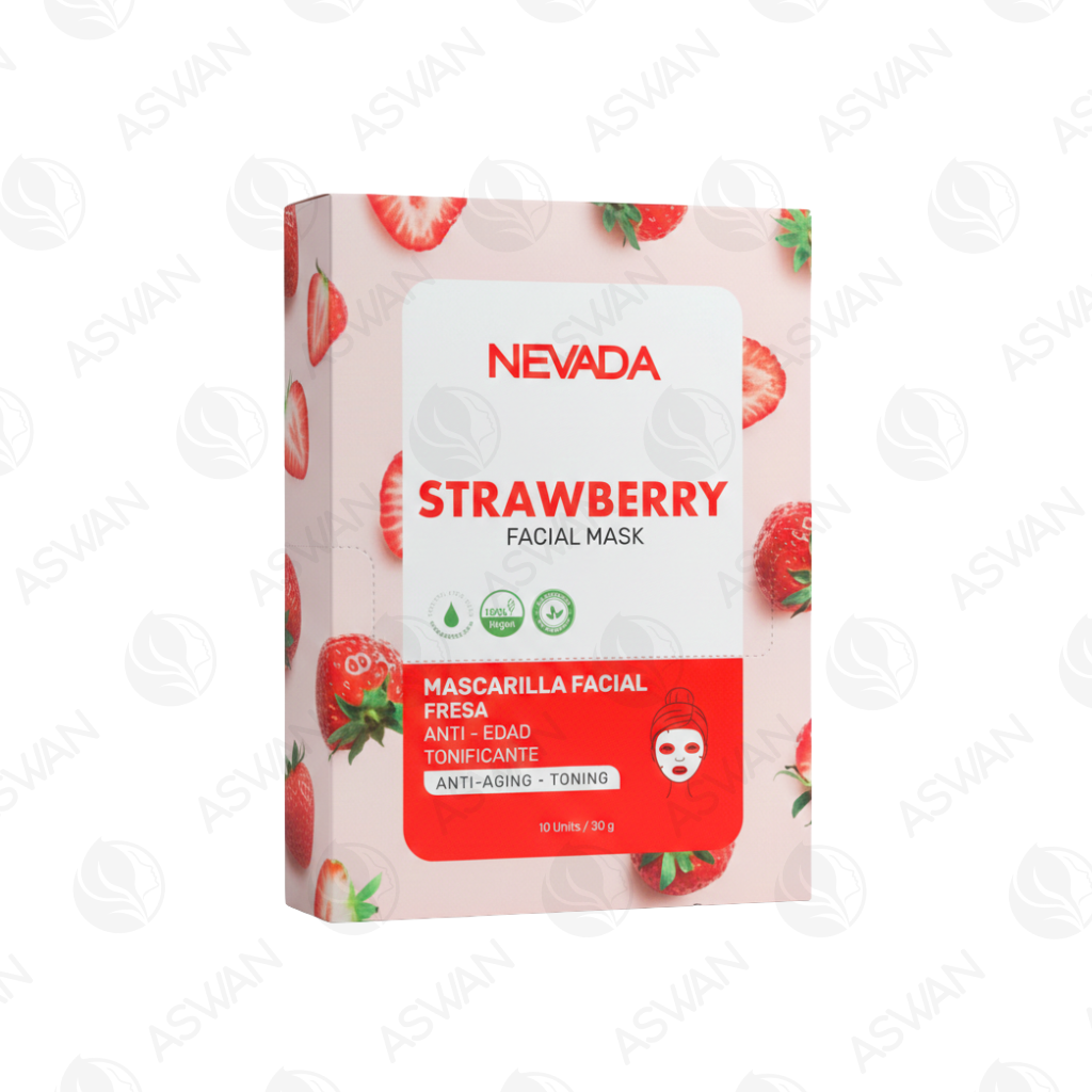 Mascarilla Facial De Fresa x10 Uds - NEVADA