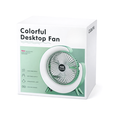 Ventilador Portátil con Luces Led