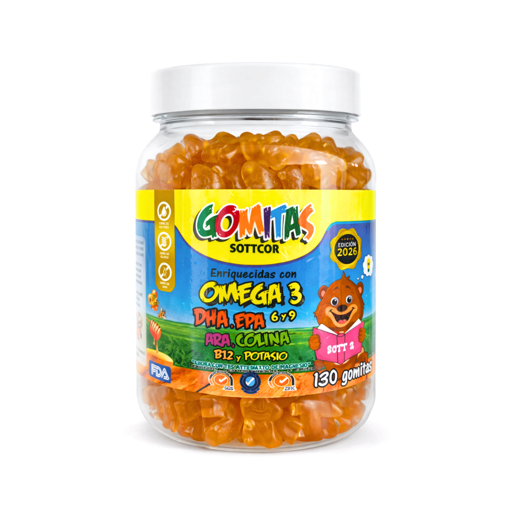 Gomitas Niños Omega 3 130 Ud. - SOTTCOR