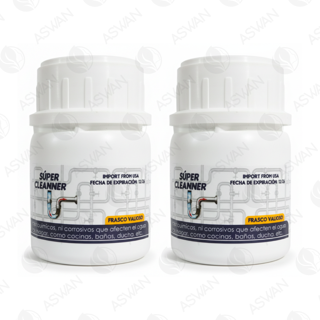 Pack x2 Desatorador de Tuberías en Polvo 140 gr - SUPER CLEANNER