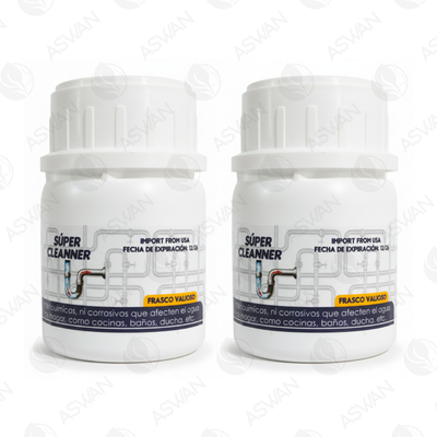 Pack x2 Desatorador de Tuberías en Polvo 140 gr - SUPER CLEANNER