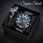 Set de Reloj y Pulsera para Hombres