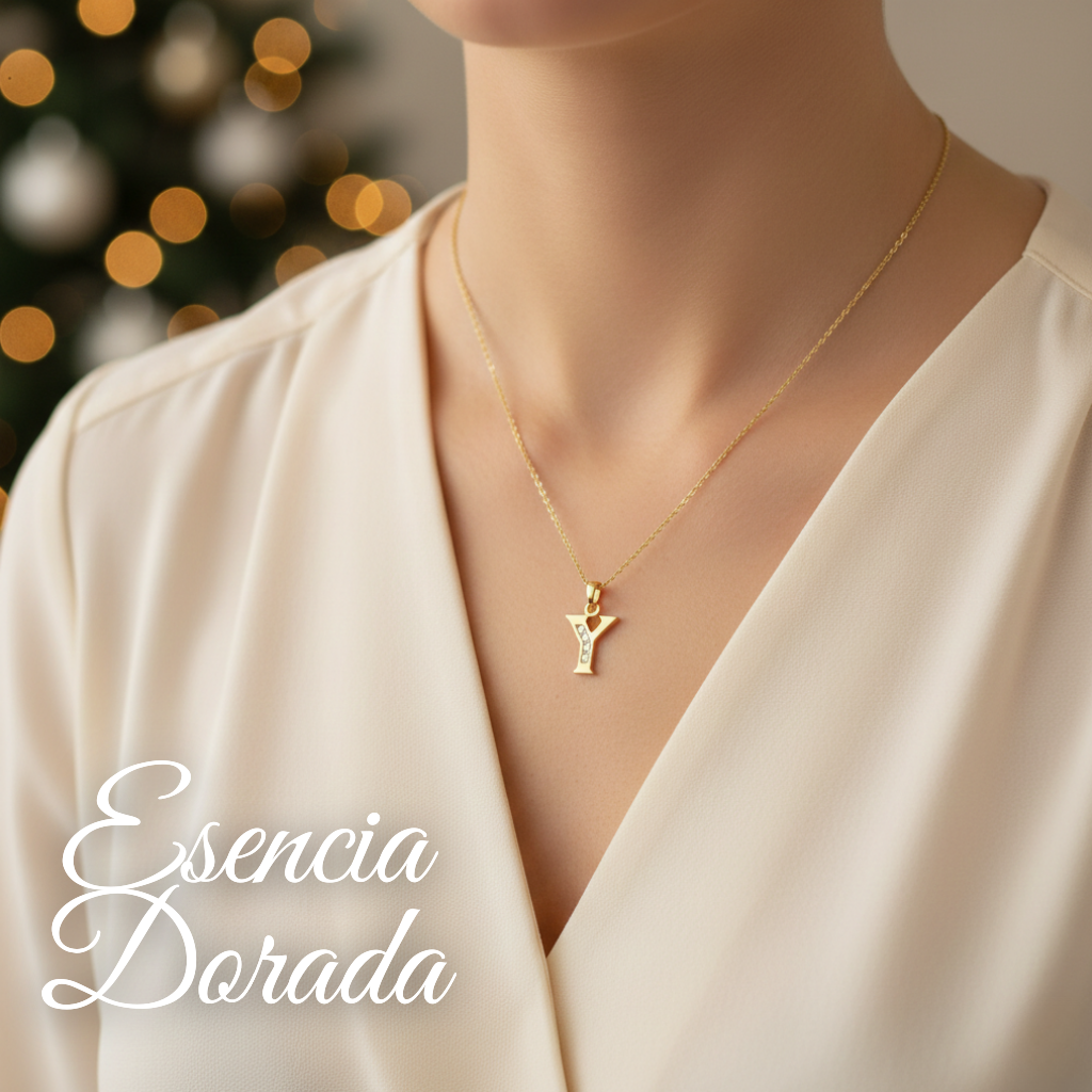 Collar Doble Baño en Oro Letra Y – XUPING