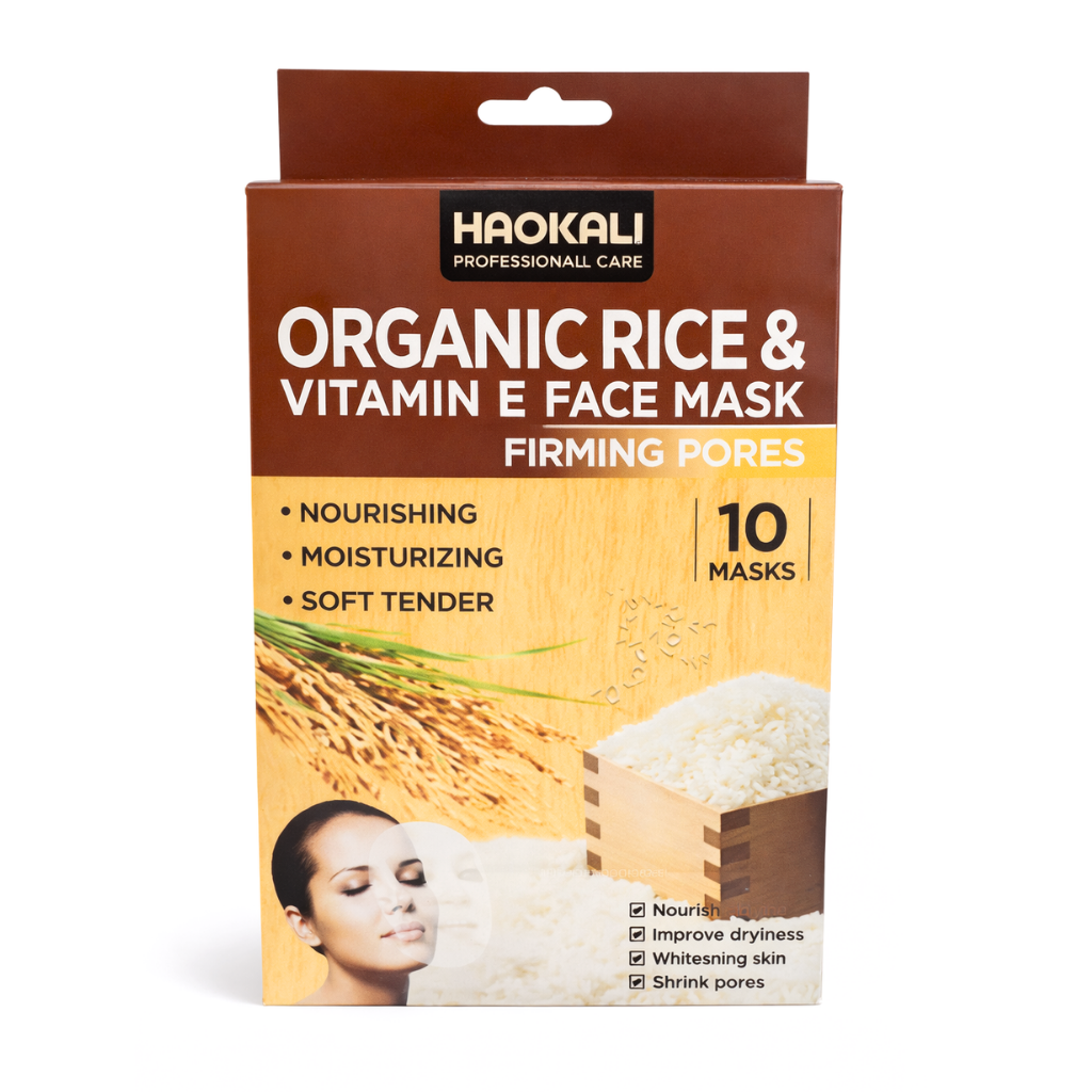 Mascarilla Facial de Arroz x 10 und - WOKALI