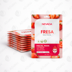 Mascarilla Facial De Fresa x10 Uds - NEVADA