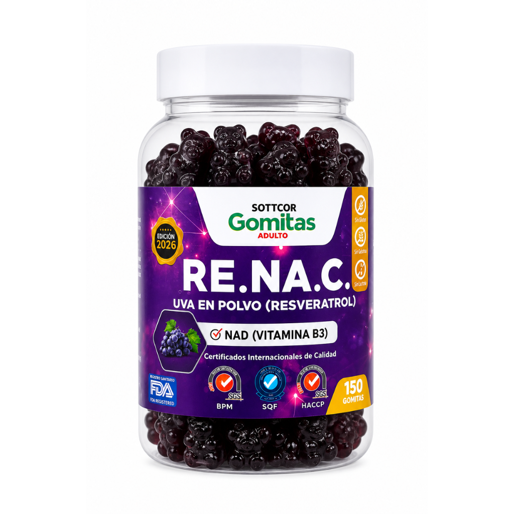 Gomitas Adultos de Resveratrol 150 Ud. - SOTTCOR