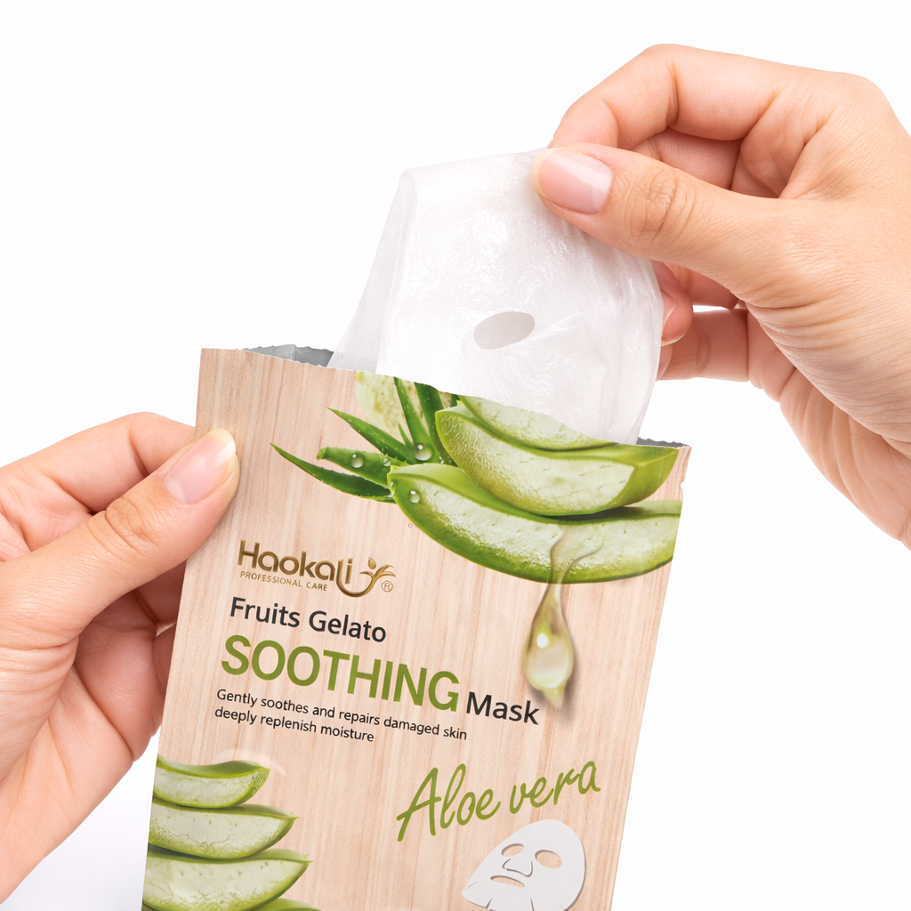 Mascarilla Facial Aloe Vera x 10 und - WOKALI