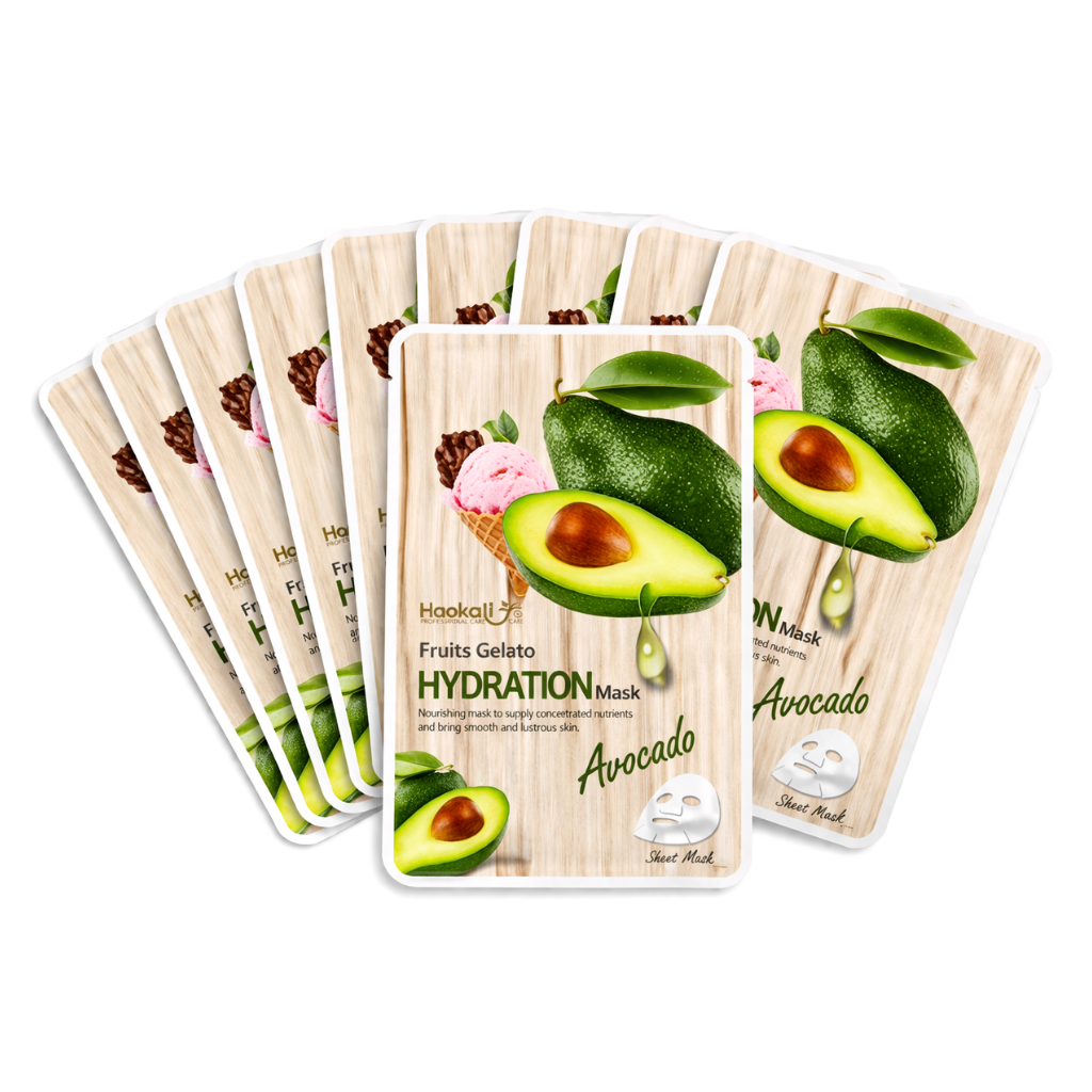 Mascarilla Facial Avocado x 10 und - WOKALI