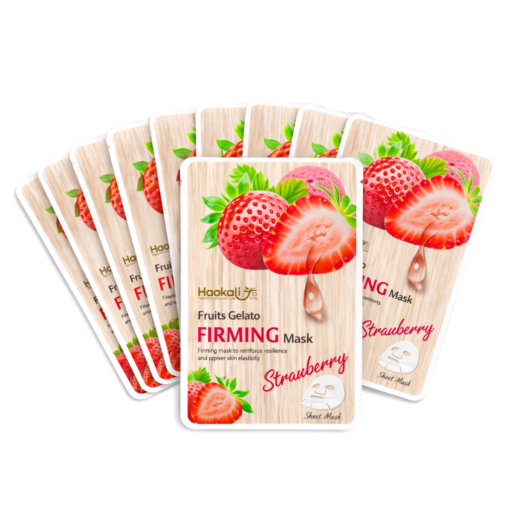 Mascarilla Facial Strawberry x 10 und - WOKALI