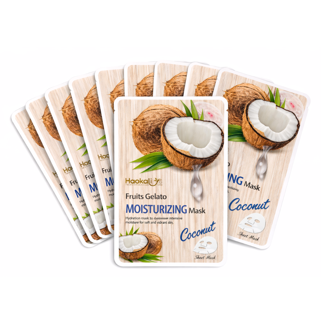 Mascarilla Facial Coconut x 10 und - WOKALI