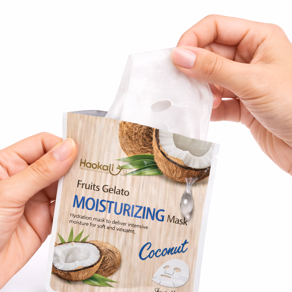 Mascarilla Facial Coconut x 10 und - WOKALI