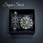 Set de Reloj y Pulsera para Hombres