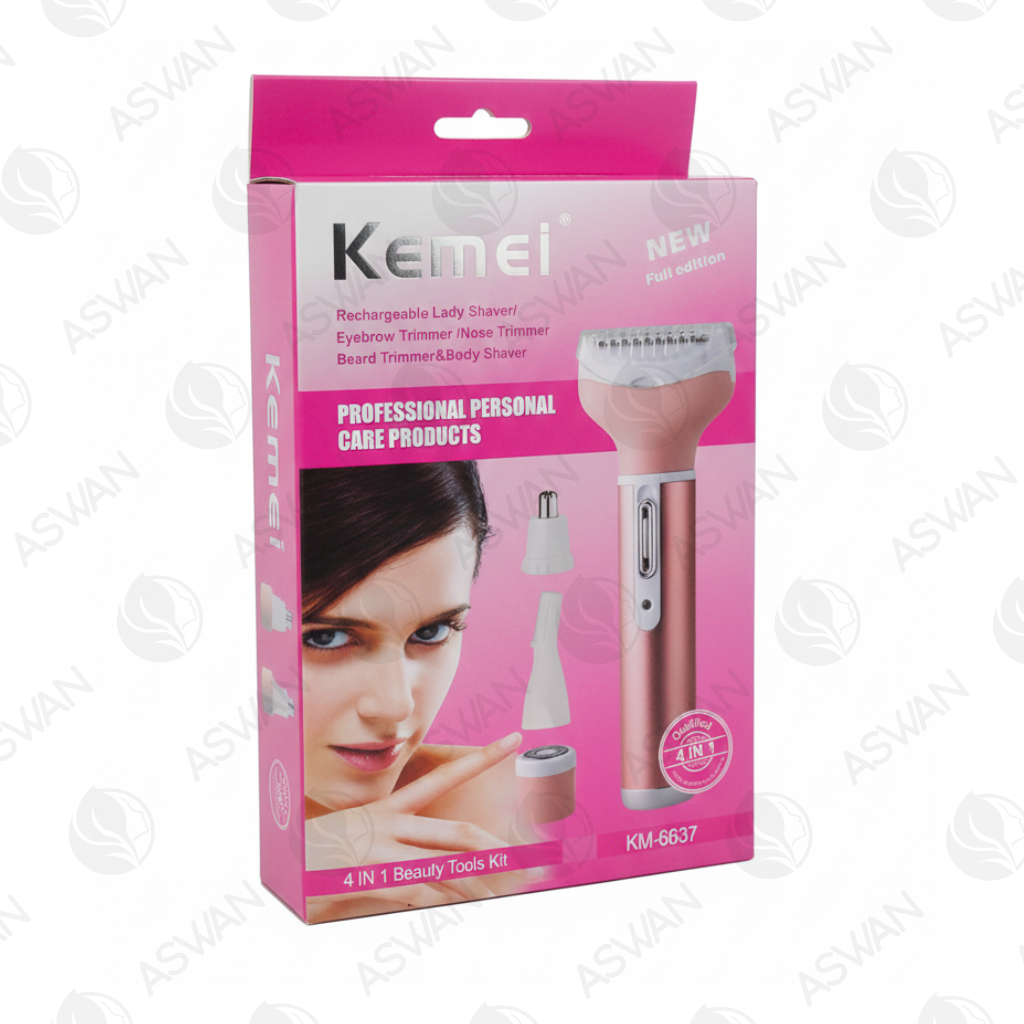 Afeitadora Para Mujer 4 en 1 KM-6637 - KEMEI