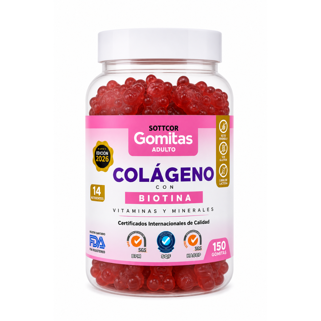Gomitas Adultos de Colágeno 150 Ud. - SOTTCOR