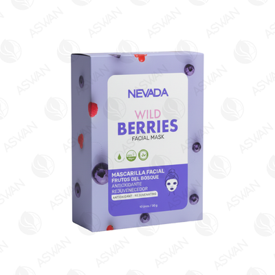 Mascarilla Facial De Frutos Del Bosque Yogurt x10 Uds - NEVADA