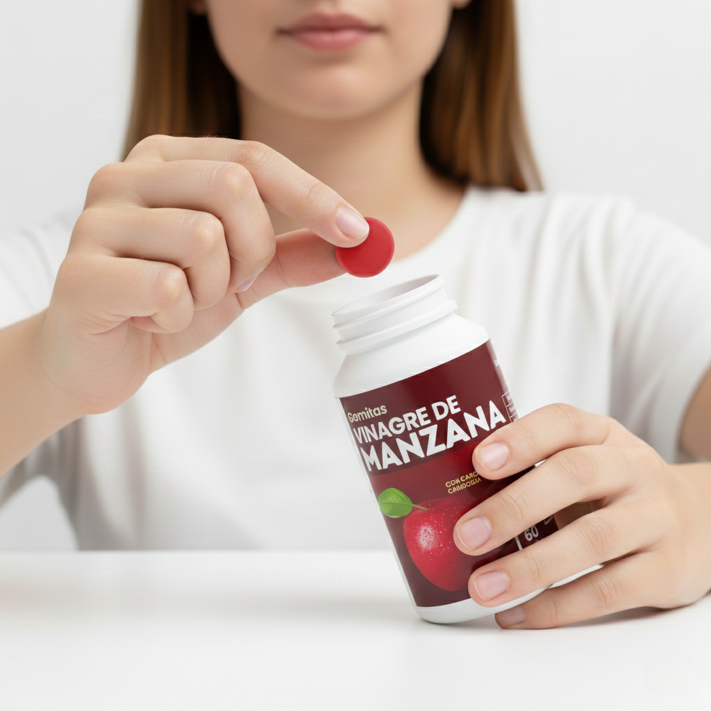 Gomitas Vinagre de Manzana Con Garcina Cambogia 60 Uds. - DR. FOOD