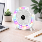 Ventilador Portátil con Luces Led