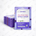 Mascarilla Facial De Frutos Del Bosque Yogurt x10 Uds - NEVADA