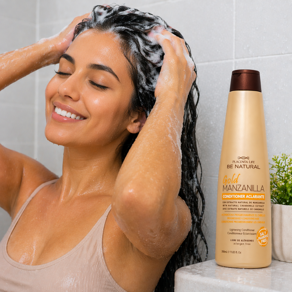Acondicionador Aclarante Gold Manzanilla 350 ml - BE NATURAL