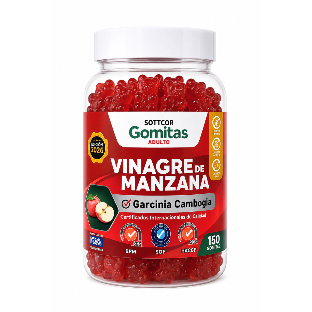 Gomitas Adultos de Vinagre de Manzana 150 Ud. - SOTTCOR