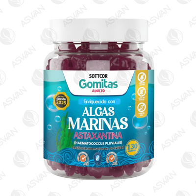 Gomitas Adultos de Algas Marinas 130 Ud. - SOTTCOR