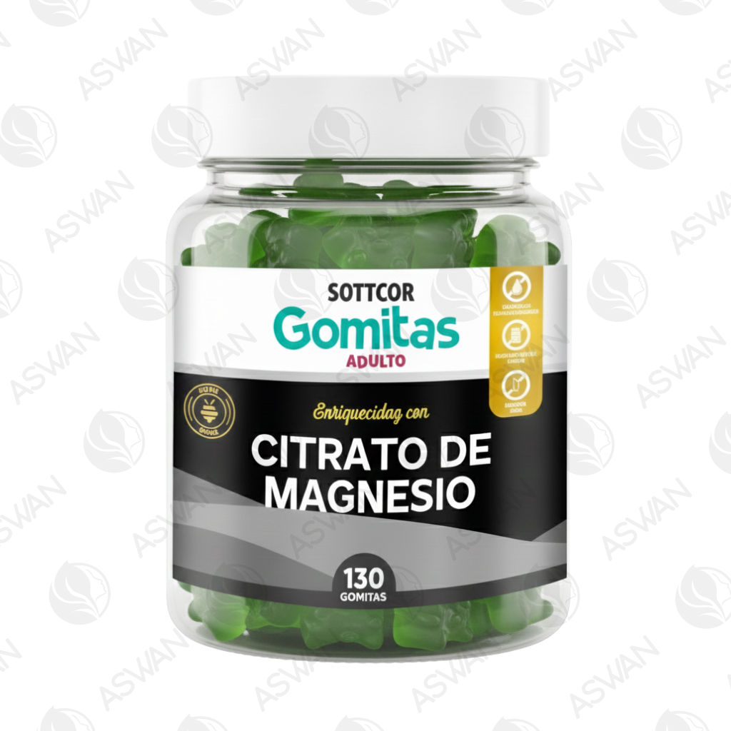Gomitas Adultos de Citrato de Magnesio 130 Ud. - SOTTCOR