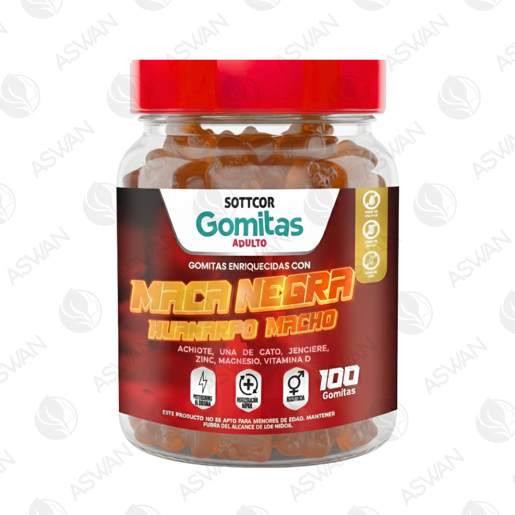 Gomitas Adultos de Maca Negra 130 Ud. - SOTTCOR