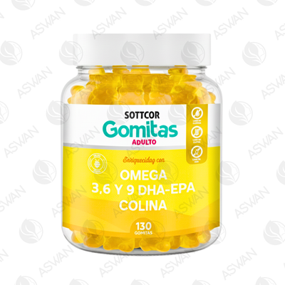 Gomitas Adultos de Omega 130 Ud. - SOTTCOR