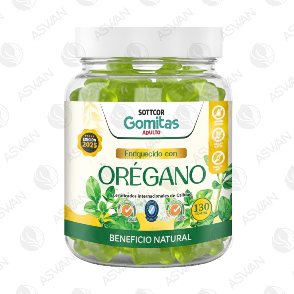 Gomitas Adultos de Orégano 130 Ud. - SOTTCOR