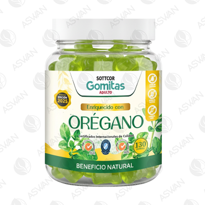 Gomitas Adultos de Orégano 130 Ud. - SOTTCOR