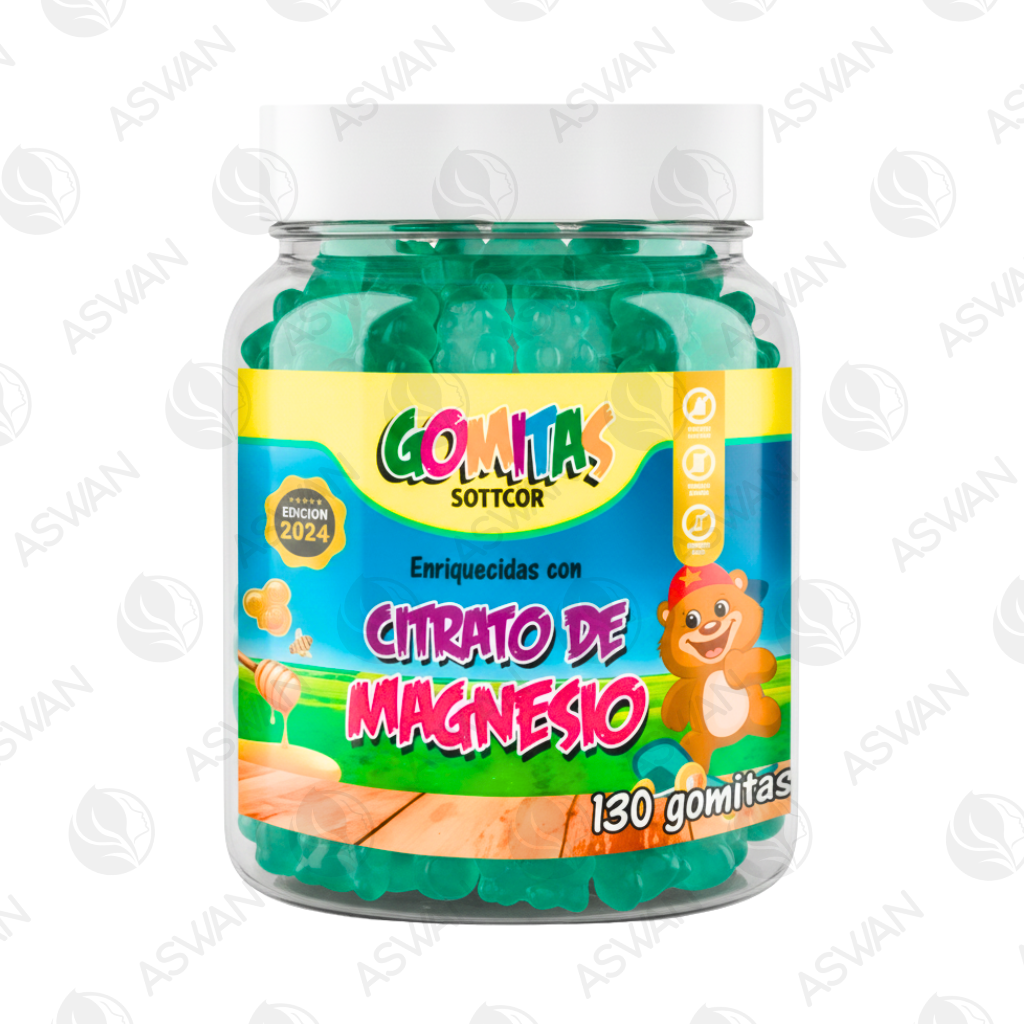 Gomitas Niños Citrato de Magnesio 130 Ud. - SOTTCOR