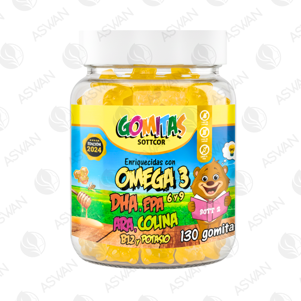 Gomitas Niños Omega 3 130 Ud. - SOTTCOR