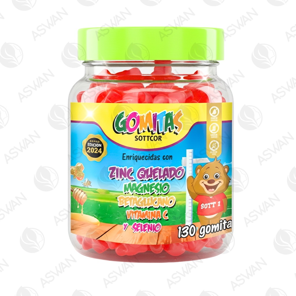 Gomitas Niños Zinc Quelado 130 Ud. - SOTTCOR