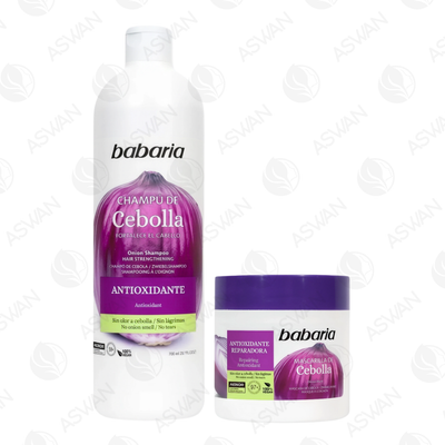 Pack de Cebolla Champú 700 ml + Mascarilla 400 ml - Babaria